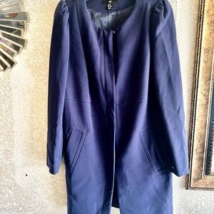 H&M Navy Trench Coat for Women